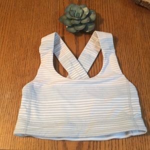 Lulu lemon striped sports bra